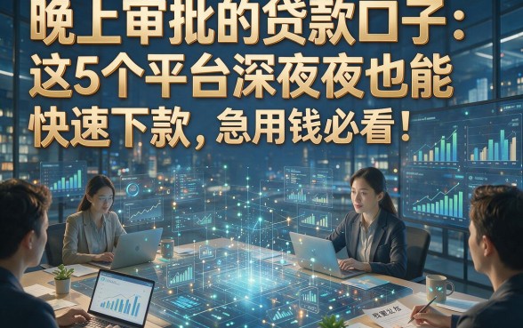 晚上审批的贷款口子：这5个平台深夜也能快速下款，急用钱必看！