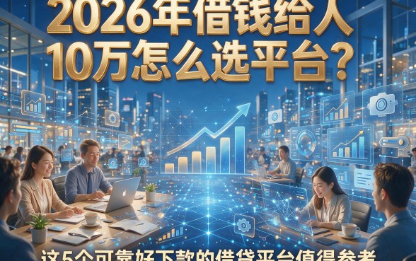 2026年借钱给人10万怎么选平台？这5个可靠好下款的借贷平台值得参考