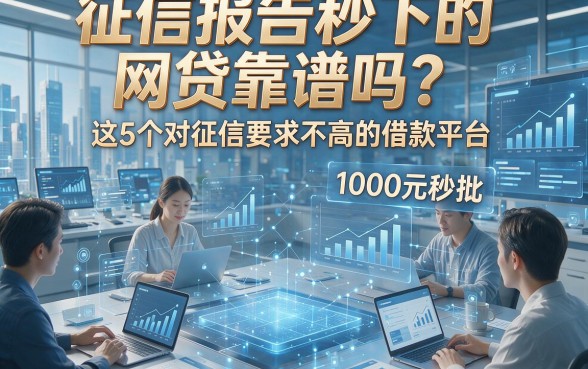 征信报告秒下的网贷靠谱吗？这5个对征信要求不高的借款平台1000元秒批