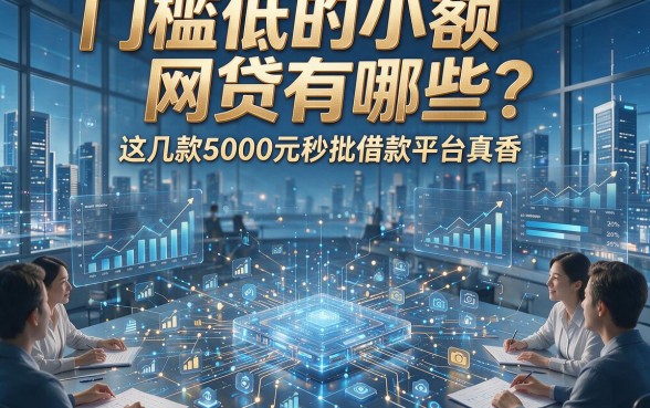 门槛低的小额网贷有哪些？这几款5000元秒批借款平台真香！