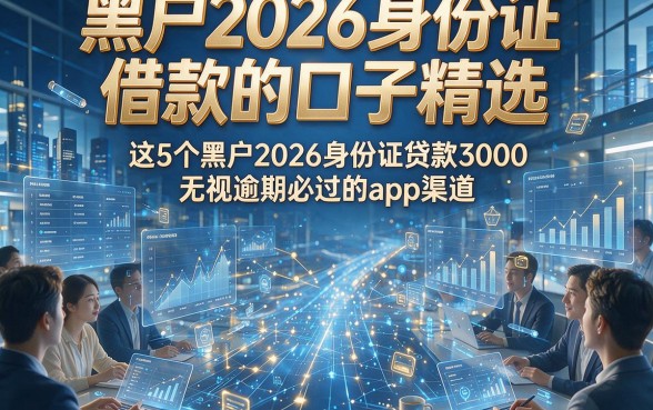 黑户2026身份证借款的口子精选，这5个黑户2026身份证贷款3000无视逾期必过的app渠道