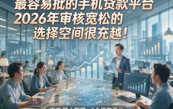 最容易批的手机贷款平台2026年审核宽松的选择空间很充裕！，本文精心整理这5个贷款平台！