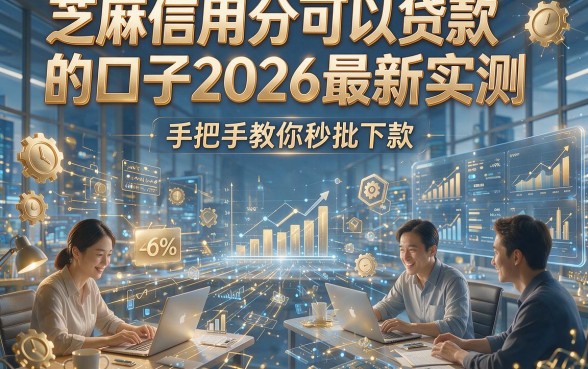 芝麻信用分可以贷款的口子2026最新实测，手把手教你秒批下款！