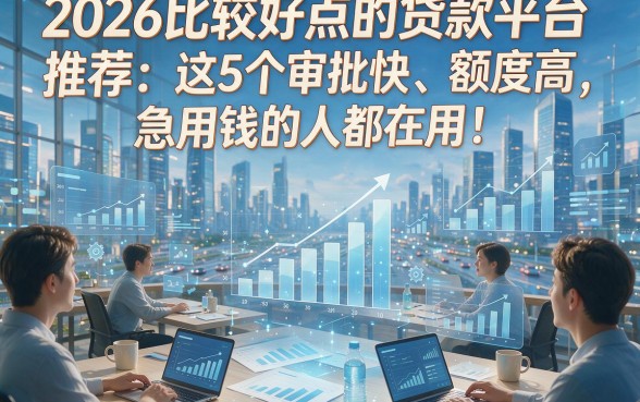2026比较好点的贷款平台推荐：这5个审批快、额度高，急用钱的人都在用！