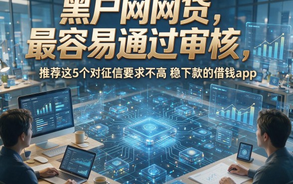 黑户网贷最容易通过审核，推荐这5个对征信要求不高稳下款的借钱app