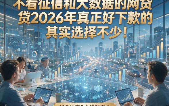 不看征信和大数据的网贷2026年真正好下款的其实选择不少！，本文详解这5个贷款平台！
