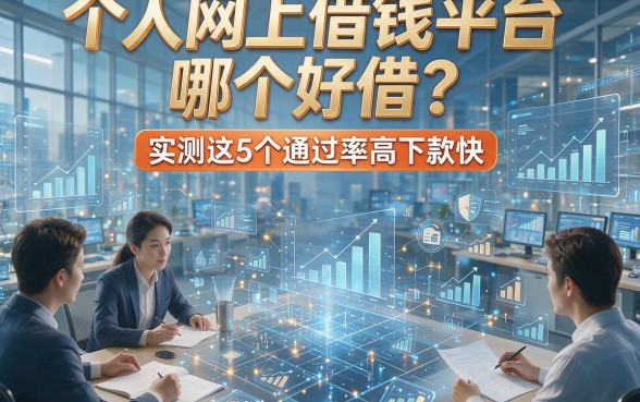 个人网上借钱平台哪个好借？实测这5个通过率高下款快
