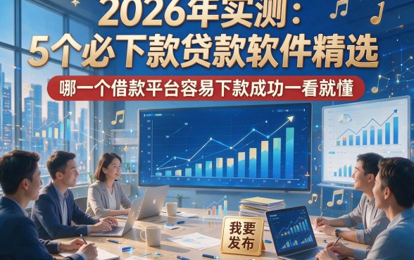 2026年实测：5个必下款贷款软件精选，哪一个借款平台容易下款成功一看就懂！