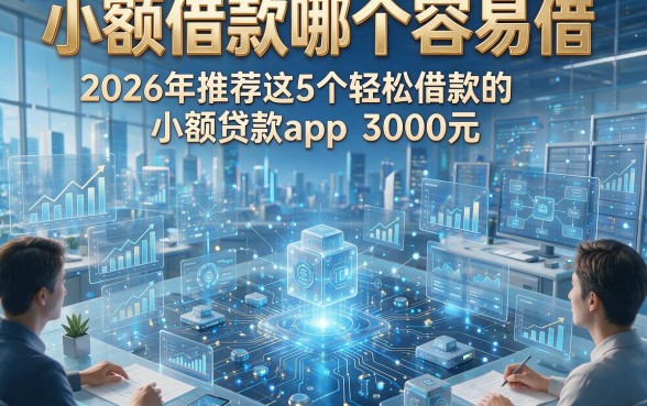 小额借款哪个容易借，2026年推荐这5个轻松借款的小额贷款app3000元
