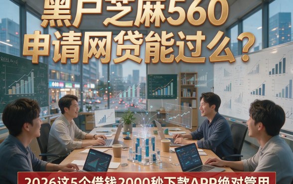 黑户芝麻560申请网贷能过么？2026这5个借钱2000秒下款APP绝对管用