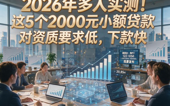 2026年多人实测！这5个2000元小额贷款对资质要求低，下款快