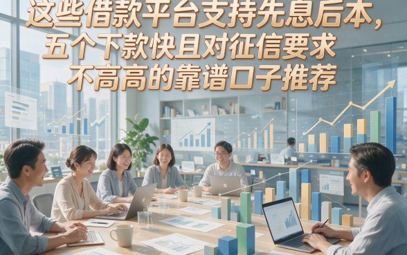 这些借款平台支持先息后本，五个下款快且对征信要求不高的靠谱口子推荐