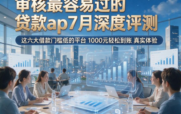 审核最容易过的贷款ap7月深度评测，这六大借款门槛低的平台1000元轻松到账真实体验