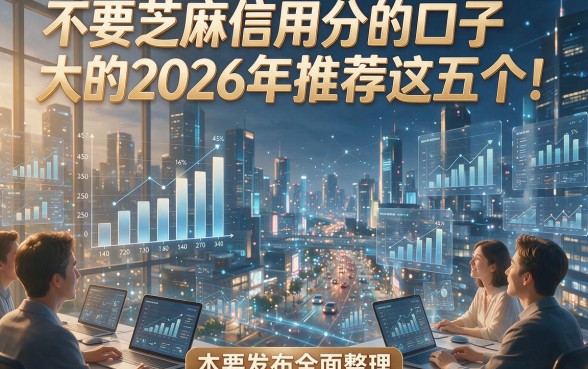不要芝麻信用分的口子大的2026年推荐这五个！本篇为您全面整理！