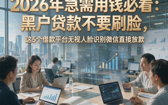 2026年急需用钱必看：黑户贷款不要刷脸，这5个借款平台无视人脸识别微信直接放款