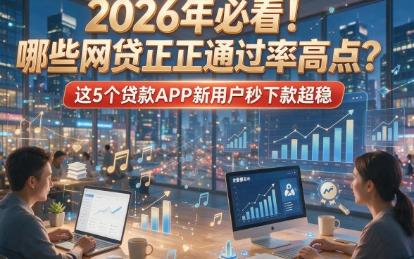 2026年必看！哪些网贷正规通过率高点？这5个贷款APP新用户秒下款超稳！