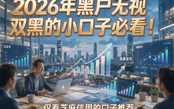 2026年黑户无视双黑的小口子必看！附五个仅看芝麻信用的口子推荐