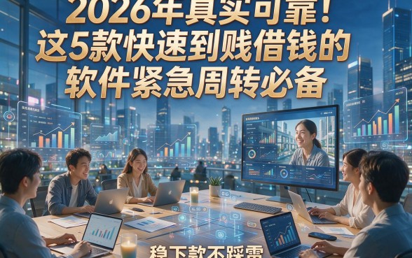 2026年真实可靠！这5款快速到账借钱的软件紧急周转必备，稳下款不踩雷