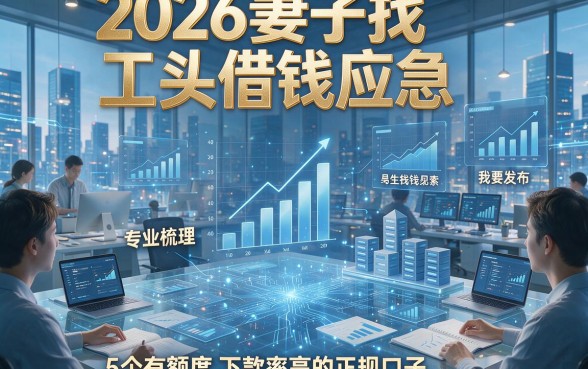 2026妻子找工头借钱应急，专业梳理5个有额度且下款率高的正规口子