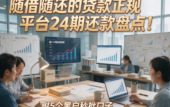随借随还的贷款正规平台24期还款盘点！附5个黑户秒批口子