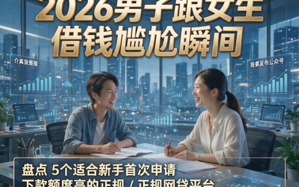 2026男子跟女生借钱尴尬瞬间，盘点5个适合新手首次申请下款额度高的正规网贷平台