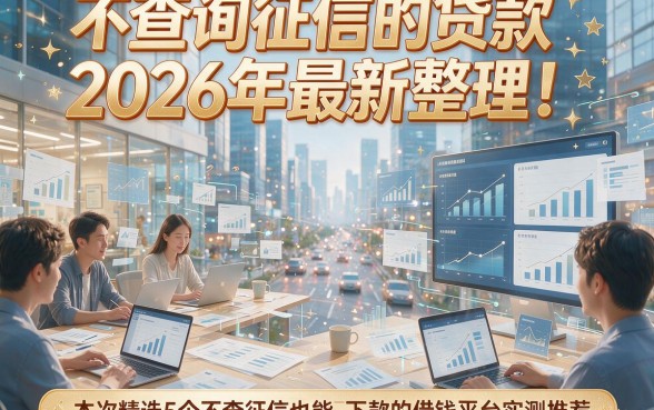 不查询征信的贷款2026年最新整理！本次精选5个不查征信也能下款的借钱平台实测推荐