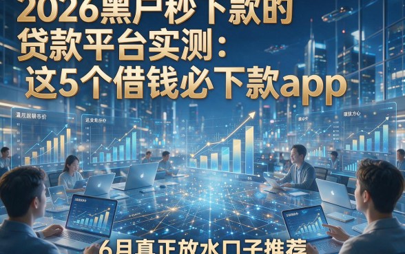2026黑户秒下款的贷款平台实测：这5个借钱必下款app，6月真正放水口子推荐