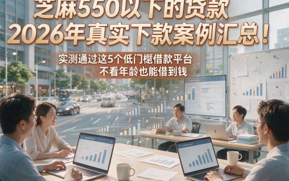 芝麻550以下的贷款2026年真实下款案例汇总！实测通过这5个低门槛借款平台不看年龄也能借到钱