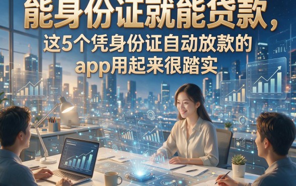 能身份证就能贷款，这5个凭身份证自动放款的app用起来很踏实