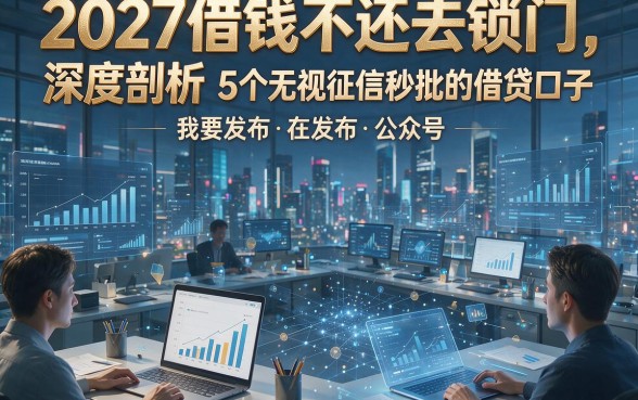 2027借钱不还去锁门，深度剖析5个无视征信秒批的借贷口子