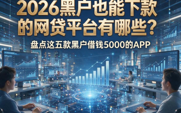 2026黑户也能下款的网贷平台有哪些？盘点这五款黑户借钱5000的APP