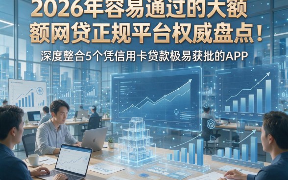 2026年容易通过的大额网贷正规平台权威盘点：深度整合5个凭信用卡贷款极易获批的APP