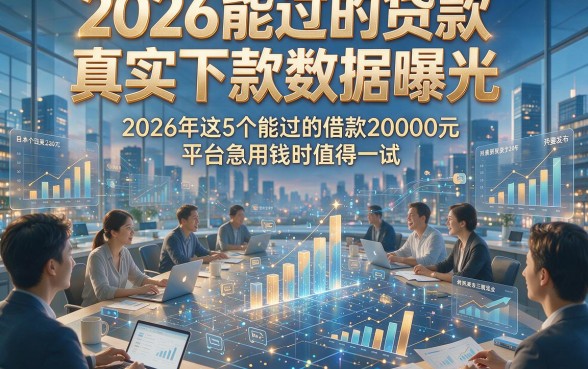 2026能过的贷款真实下款数据曝光，2026年这5个能过的借款20000元平台急用钱时值得一试