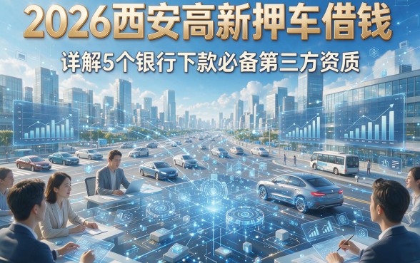 2026西安高新押车借钱，详解5个银行下款必备第三方资质