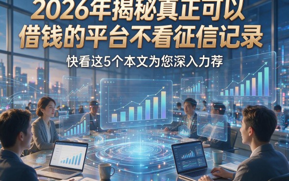 2026年揭秘真正可以借钱的平台不看征信记录，快看这5个本文为您深入力荐！