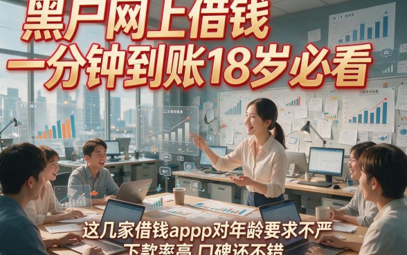 以下是根据你的要求生成的新标题：黑户网上借钱一分钟到账18岁必看，这几家借钱app对年龄要求不严下款率高口碑还不错