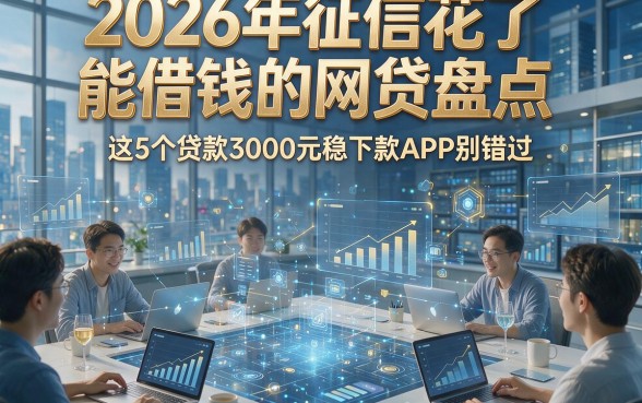 2026年征信花了能借钱的网贷盘点，这5个贷款3000元稳下款APP别错过
