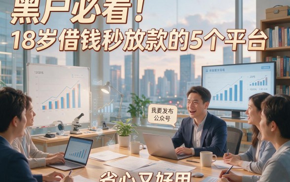 黑户必看！18岁借钱秒放款的5个平台，省心又好用