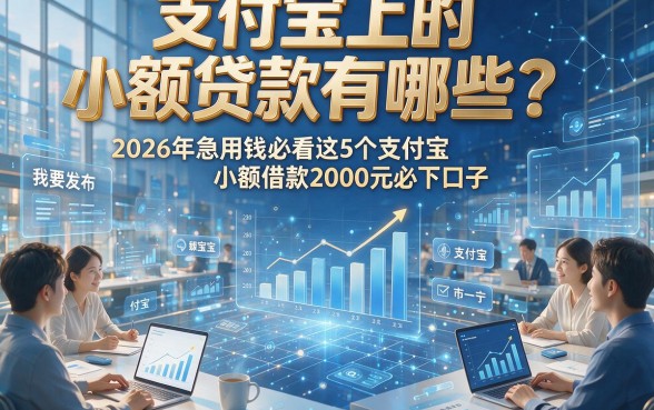 支付宝上的小额贷款有哪些？2026年急用钱必看这5个支付宝小额借款2000元必下口子
