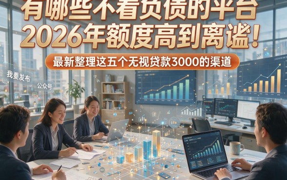 有哪些不看负债的平台2026年额度高到离谱！最新整理这五个无视贷款3000的渠道