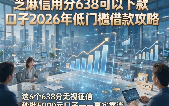 芝麻信用分638可以下款口子2026年低门槛借款攻略，这6个638分无视征信秒批5000元口子真实靠谱