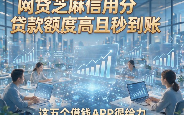 网贷芝麻信用分贷款额度高且秒到账，这五个借钱APP很给力