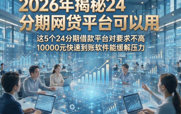 2026年揭秘24分期网贷平台可以用，这5个24分期借款平台对要求不高10000元快速到账软件能缓解压力