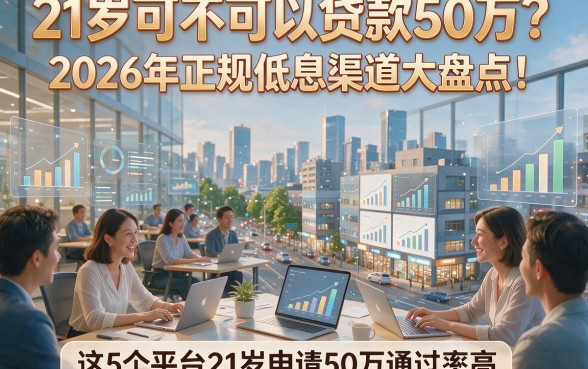 21岁可不可以贷款50万？2026年正规低息渠道大盘点！这5个平台21岁申请50万通过率高