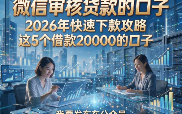 微信审核贷款的口子，2026年快速下款攻略这5个借款20000的口子