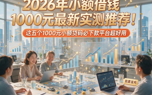 2026年小额借钱1000元最新实测推荐！这五个1000元小额贷款必下款平台超好用