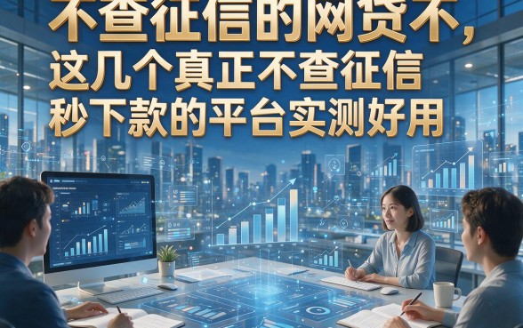不查征信的网贷不，这几个真正不查征信秒下款的平台实测好用
