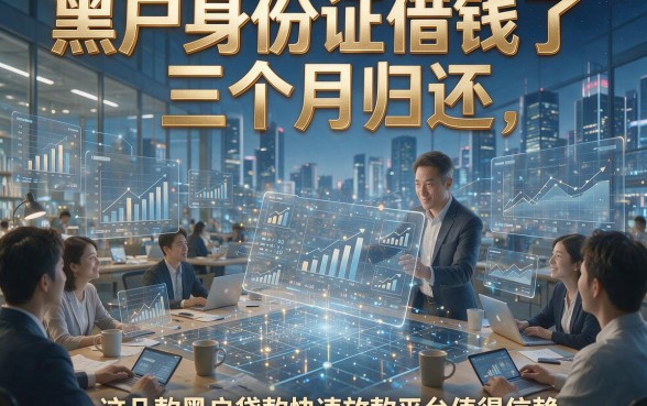 黑户身份证借钱了三个月归还，这几款黑户贷款快速放款平台确实值得信赖