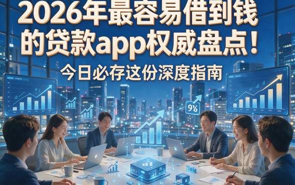 2026年最容易借到钱的贷款app权威盘点！今日必存这份深度指南！
