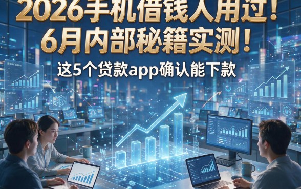 2026手机借钱人用过！6月内部秘籍实测：这5个贷款App确认能下款